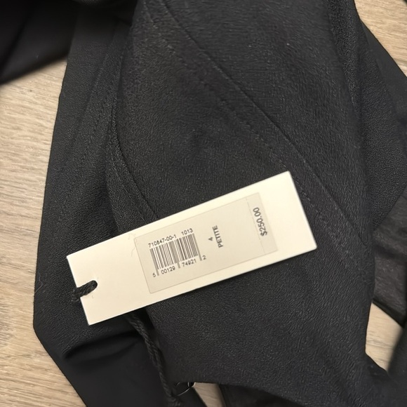 NWT! Banana Republic Black Crepe Scoop-Neck Midi Dress - Multiple Sizes - Picture 5 of 7